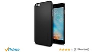 Spigen iPhone 6S Plus/6 Plus Case Thin Fit (Black) SGP11638