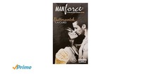 Manforce 3 in 1 Ribbed Contour Condom - 10 Pieces (Pack of 3, Butterscotch)