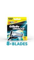 Gillette Mach 3 Manual Shaving Razor Blades (Cartridge) 8s pack