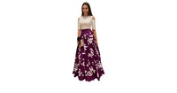 Loot Vaankosh Fashion women's Purple Embroidered Cotton Lehenga Choli 