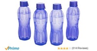 Signoraware Aqua Fresh Water Bottle, 500ml, Set of 4, Deep Violet