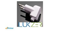 LUKZER 2 pins Indian Style / Euro Style Plug Adapter for Power Adapters of Apple Pro, Air, iPod, Apple Macbook, Powerbook, iPhone, iPad, iBook