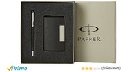 Lowest Price :- *Parker* Vector Chrome Trim *Roller Ball Pen with Free Card Holder*