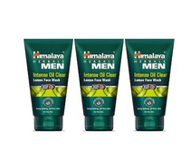 Himalaya Men Intense Oil Clear Lemon Face Wash 100ml pack of 3 & More