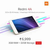 Redmi 4A  3GB Ram, 32GB Memory [New Version Sale] at 12 noon All Site Links