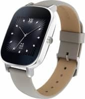Asus ZenWatch 2 Silver Case with Leather Strap Khaki Smartwatch