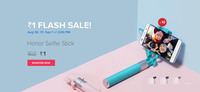 Huawei Honor Selfie Stick ₹1 Flash Sale Today at 2PM