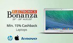 Last few hours: Hottest Laptops Deal ever: Flat 20% OFF + amazing cashback vouchers