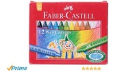 Faber-Castell Wax Crayon Set - 75mm, Pack of 12 (Assorted)
1 @ ₹25