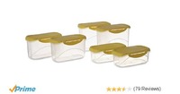 All Time Plastics Delite Container Set, 6-Pieces, Yellow