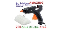 Amaxing Pistola Black 40 Watt Hot Melt Glue Gun With 200 Transparent Glue Sticks