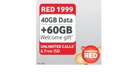 Vodafone Red Postpaid Plan 1999 "SIM Card"* @15Rs