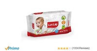 Luvlap Paraben Free Baby Wet Wipes with Aloe Vera (80 Wipes)