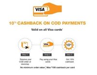 10% cashback upto Rs. 100 on your first card on delivery payment on Amazon (Starts 15 Sep)
