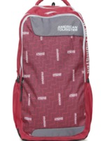 AMERICAN TOURISTER Unisex Red Logo Print Backpack @ 460 after 80% discount