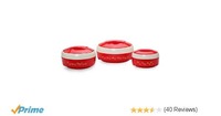 Cello Ultra Insulated Hotpot, Set of 3, Red (500, 850 & 1500 ML)