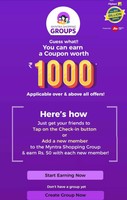 Myntra Shopping Group Earn Coupon Worth Rs 1000