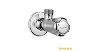 Hindware F100043QT Contessa Angular Stop Cock with Wall Flange (Chrome, Pack of 2)