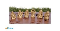 Set Of 6pc Laughing Buddha Fengshui Golden Figurine For Wealth & Prosperity (2*2*3 cms, Golden) @ ₹129 [MRP ₹1000]