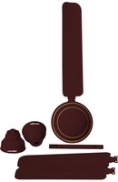 Mellerware CF01 3 Blade Ceiling Fan  (Brown)