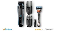 Braun BT3040 Beard / Hair Trimmer for Men with Free Gillette Fusion ProGlide Manual Razor