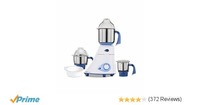 Preethi Blue Leaf Diamond 750-Watt Mixer Grinder, 3-Piece, Blue/White @ INR 3099 - 60% discount