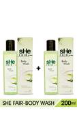 100% Cashback On PayTMMall - Multiple Products - Shefair Body Wash 200ml for Whitening & Moisturising, Pack of 2 || Shipping 29