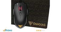 Gamdias Demeter E1 Optical Gaming Mouse With 3200 Dpi Sensor, 2 Smart Buttons And Gaming Mouse Mat