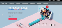 Rs.1 flash sale on honor.com