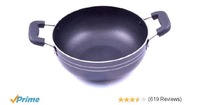 [LD] Tosaa Aluminium NonStick Kadhai, 18cm, Black @ ₹302 [MRP ₹550]