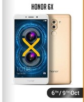 Upcoming | Buy Honor 6X Mobile at just Rs. 1 (6 & 9 Oct) 