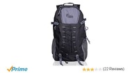 F Gear Macho Polyester 35 Ltrs Black Trekking Backpack (2372)