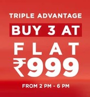 Till 6.PM:- Buy Any 3 Products at Flat Rs. 999