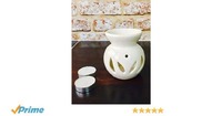 Handcrafted Aroma Diffuser with Tealight Candle (White) - Without Oil @99