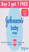 Johnson's Baby Soap 150g Buy 3 Get 1 FREE