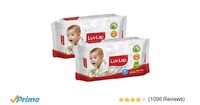 Luvlap Paraben Free Baby Wet Wipes with Aloe Vera (80 Wipes, Pack of 2, 160 Sheets) 
