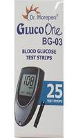  DR. MOREPEN GLUCO-ONE BG-03 BLOOD GLUCOSE 25 TEST STRIPS ONLY @302/- (after 45% CASHBACK)  