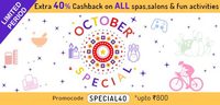 Little: Extra 40% cashback on spa, saloon and fun activities and day outings up to Rs.800