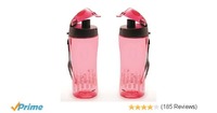 Cello Sprinter Sports Plastic Bottle Set, 700ml, Set of 2, Dark Pink