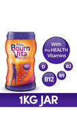 Cadbury Bournvita Pro-Health Chocolate Drink 1kg Jar & much more offers