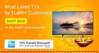 10% Instant Discount with AMEX cards - TV and Appliances