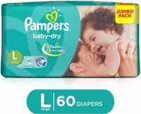 Pampers Active Baby Diapers Taped Medium Size  (90 Pieces)