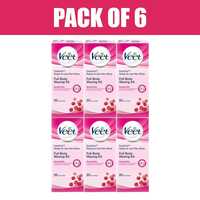 Veet Full Body Waxing Kit ,Normal Skin (20 strips) - Pack Of 6
