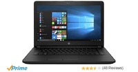 HP 14q-BU005TU 2017 14-inch Lightweight, Laptop (Core i3-6006U/4GB/1TB/Windows 10/Integrated Graphics), Jet Black@27890rs