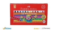Faber Castell Wax Crayon Set - 57mm, Pack of 12 @10