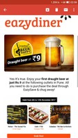 Enjoy Draught beer at just Rs 9 (1 beer only) when booked through EazyDiner (selected outlets only in Pune)