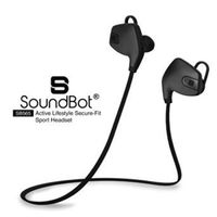 SoundBot SB565-BLK/BLK Stereo Bluetooth 4.0 Wireless Headset