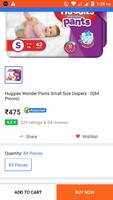 loot-huggies wonder pants(price error) 50%off Rs475