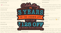 Flat Rs.125 Off on Zoomin App | No Minimum Purchase [On App]