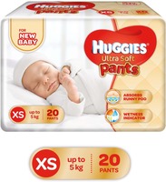Huggies Ultra Soft XS Size Diaper Pants - XS (20 Pieces) @99